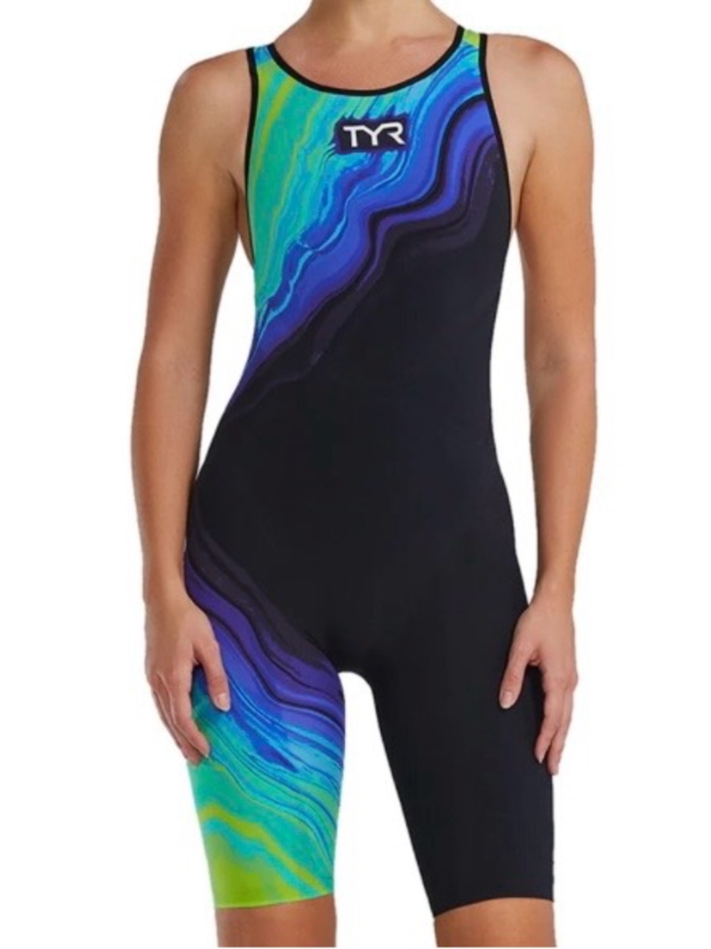 TYR Women's Venzo Volconyx Open Back Kneeskin Tech Suit